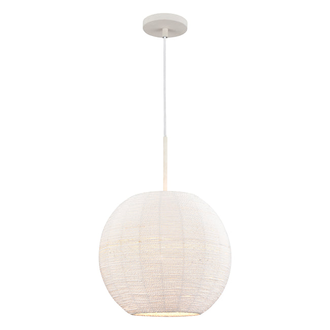 52255/1 - Sophie 14'' Wide 1-Light Pendant - White Coral