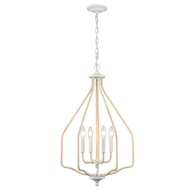 52276/4 - Breezeway 17.75'' Wide 4-Light Pendant - White Coral