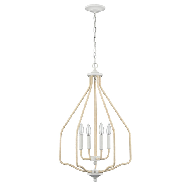 52276/4 - Breezeway 17.75'' Wide 4-Light Pendant - White Coral