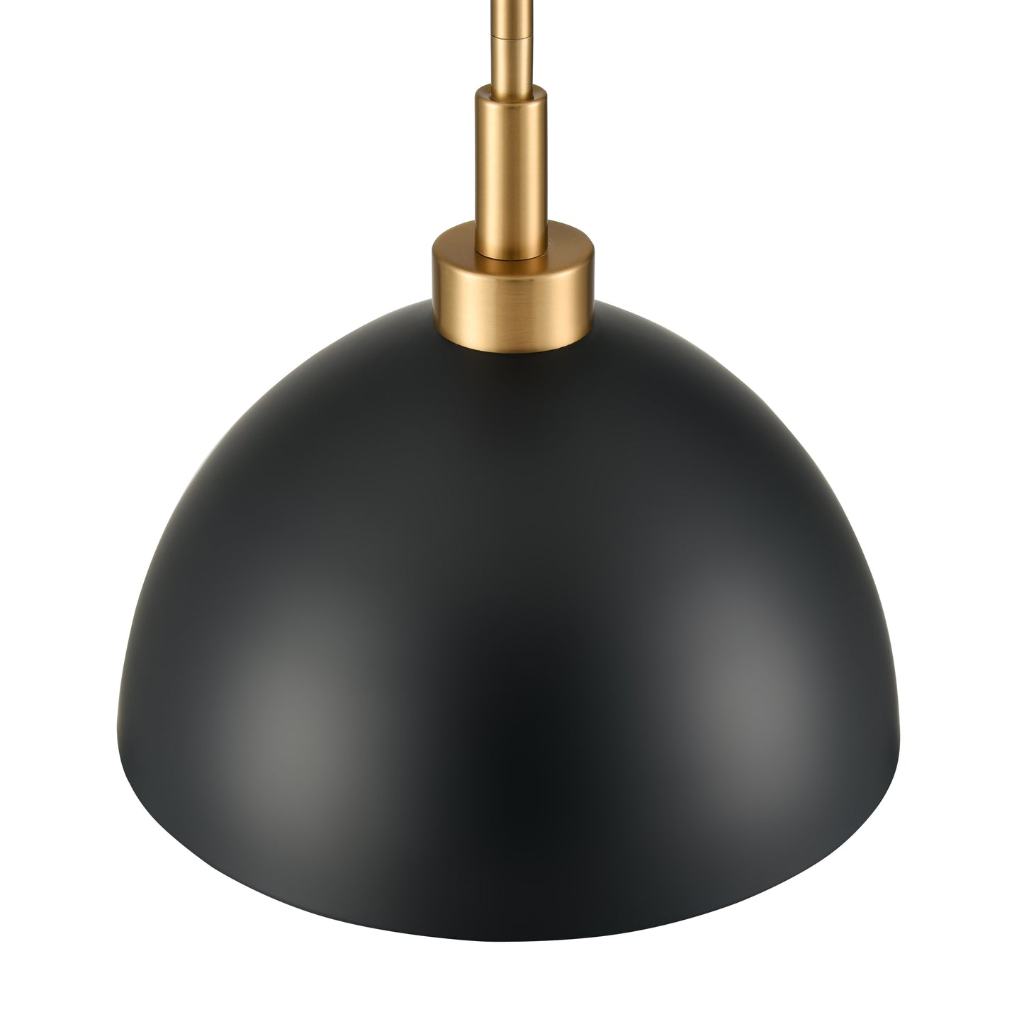 52324/2 - Pelham 10'' Wide 2-Light Pendant - Satin Brass with Matte Black