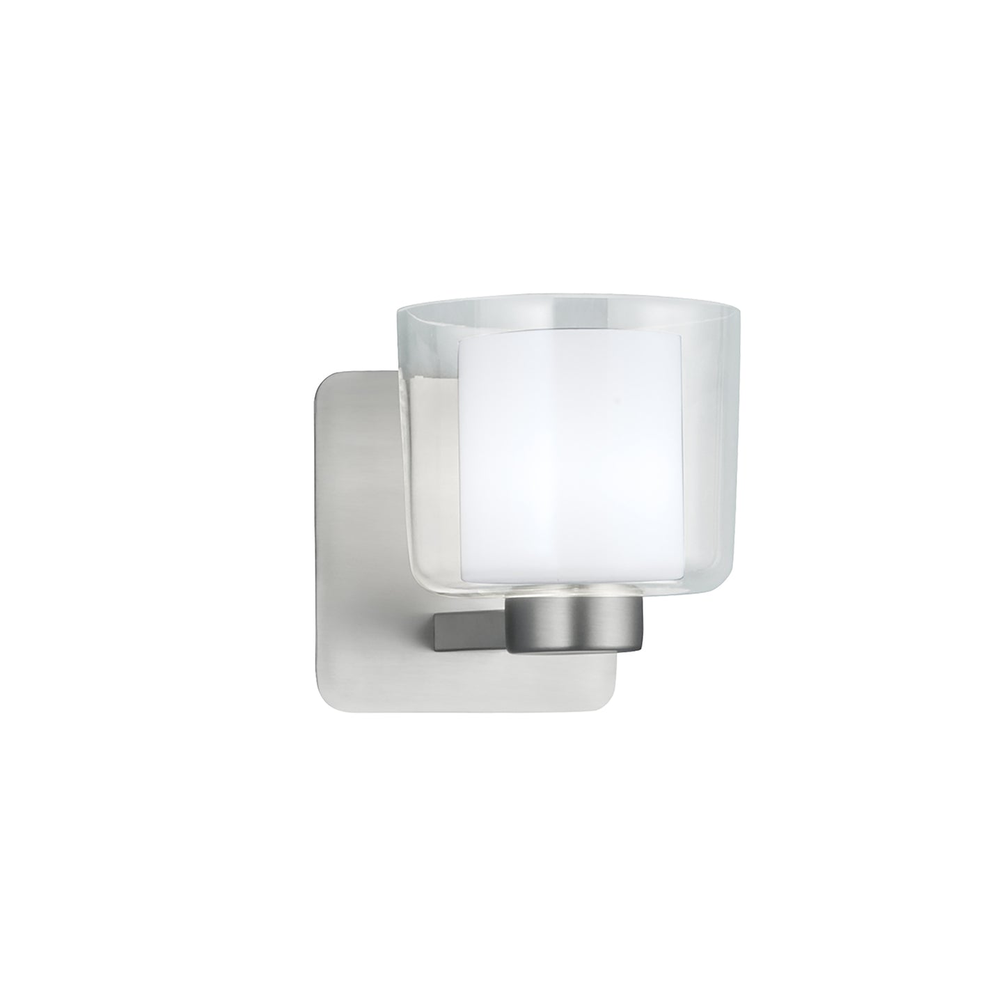 5331-BN-CL - Alexus 1-Light Vanity Sconce - Brushed Nickel