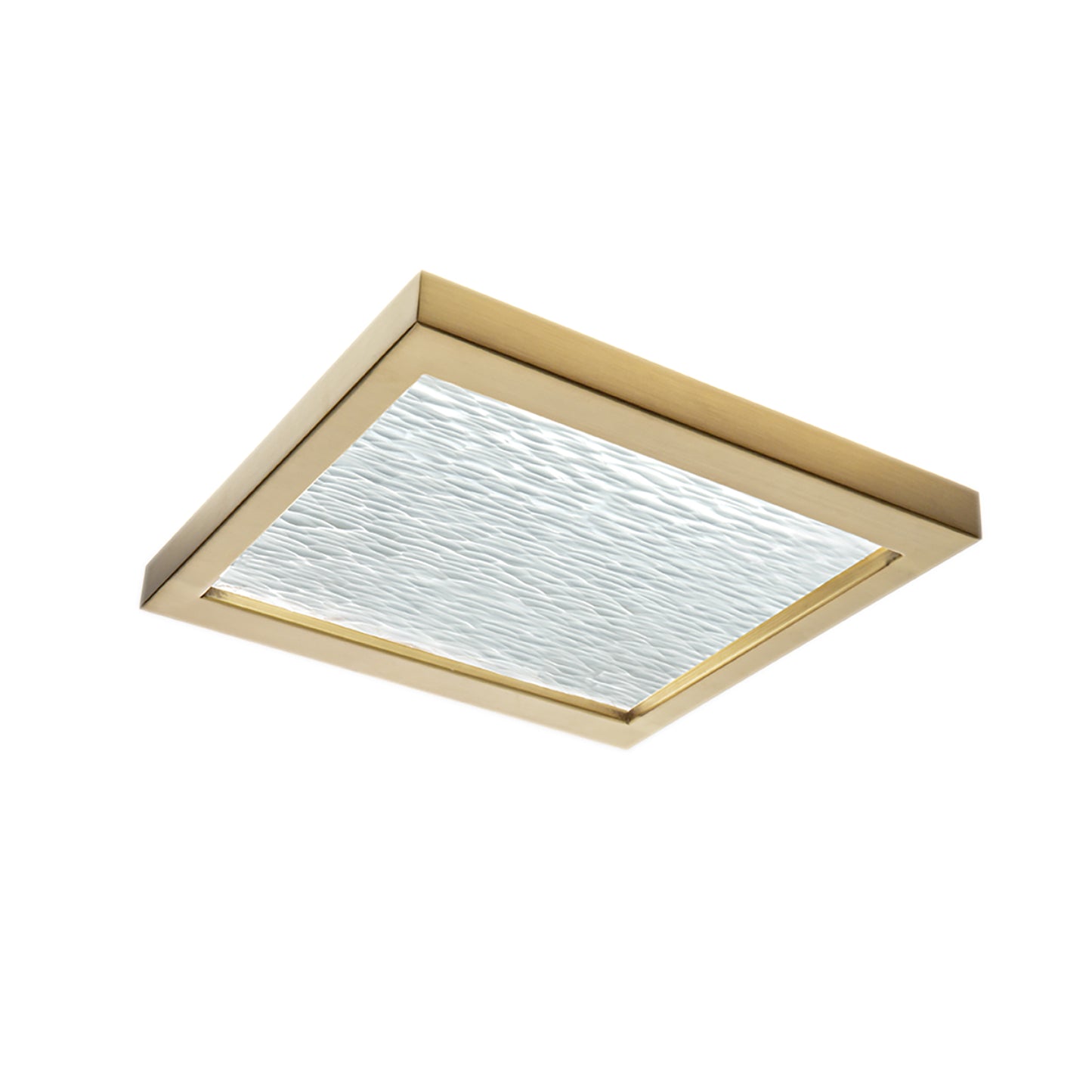 5391-SB-WV - For-Square LED Flush Mount Light - Satin Brass