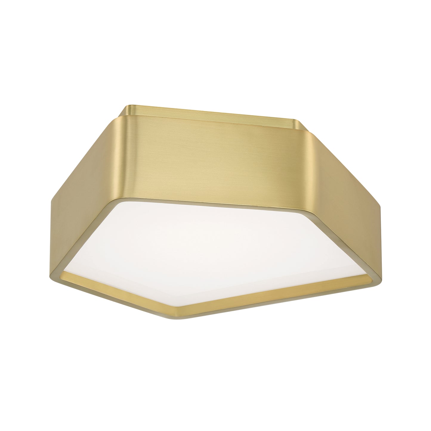 5395-SB-SO - Fenway Flush Mount Light - Satin Brass