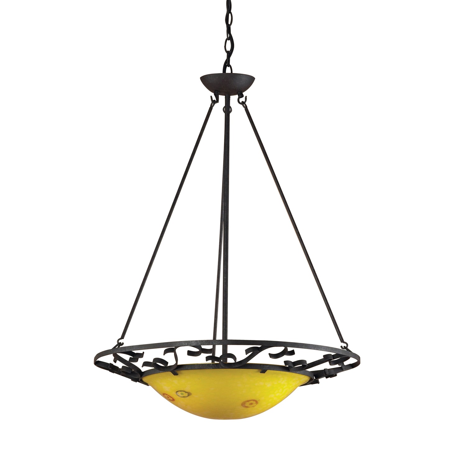 560-3YW - Lumina 23'' Wide 3-Light Pendant - Dark Rust