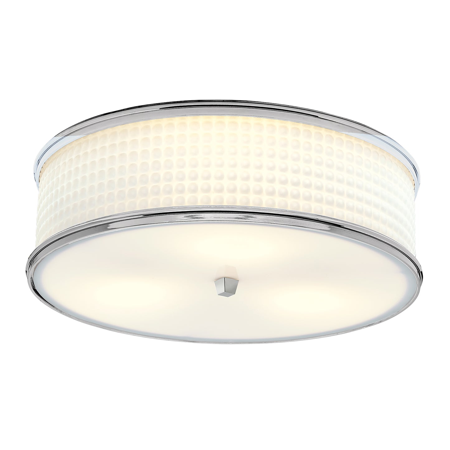 5665-PN-WG - Prism Flush Mount Light - Polished Nickel