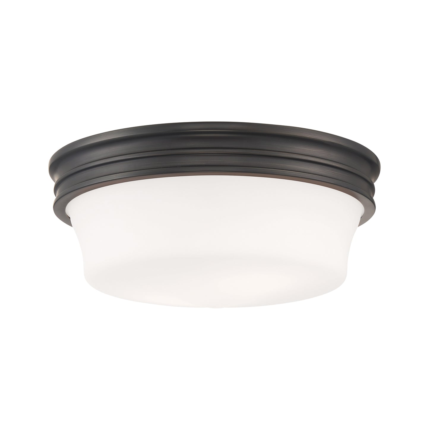 5912-OB-MO - Galen Glass Flush Mount Ceiling Light - Oil Rubbed Bronze