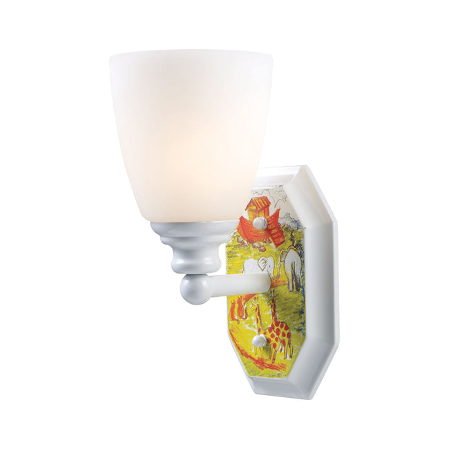 60070-1 - Kidshine 10'' High 1-Light Sconce - White