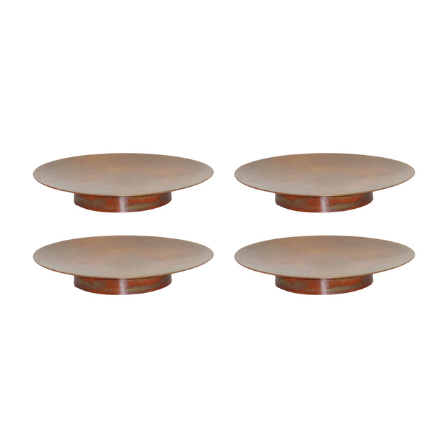 620300/S4 - Burnham Pillar Plates (Set of 4) - Small