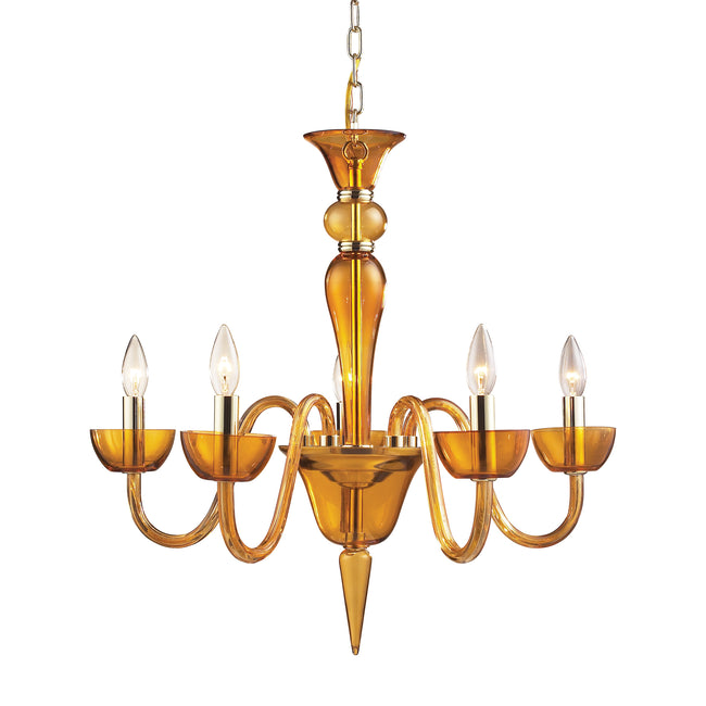 6211/5 - Vidriana 24'' Wide 5-Light Chandelier - Polished Chrome