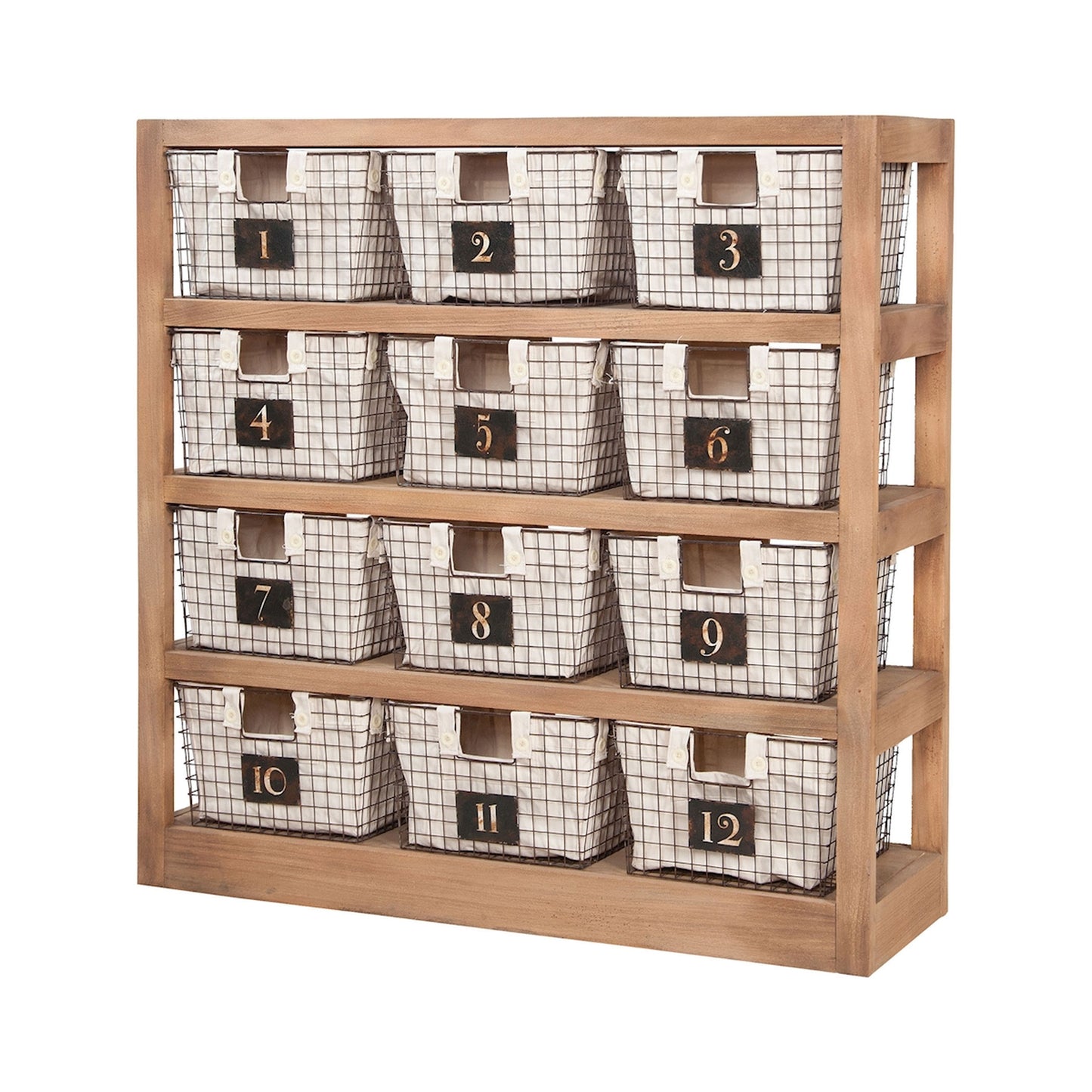 625060 - Shelving Unit with 12 Locker Baskets