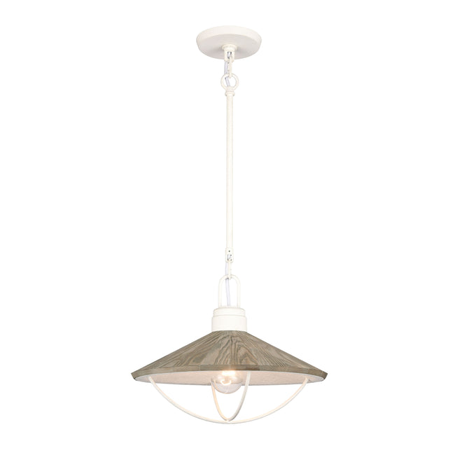 63157/1 - Cape May 14'' Wide 1-Light Pendant - White Coral