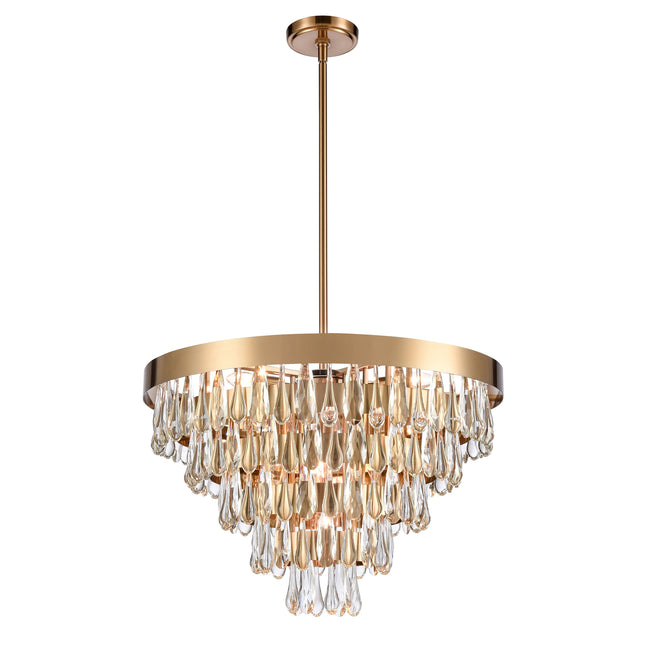 63228/9 - Goldbrier 25.75'' Wide 9-Light Chandelier - Clear