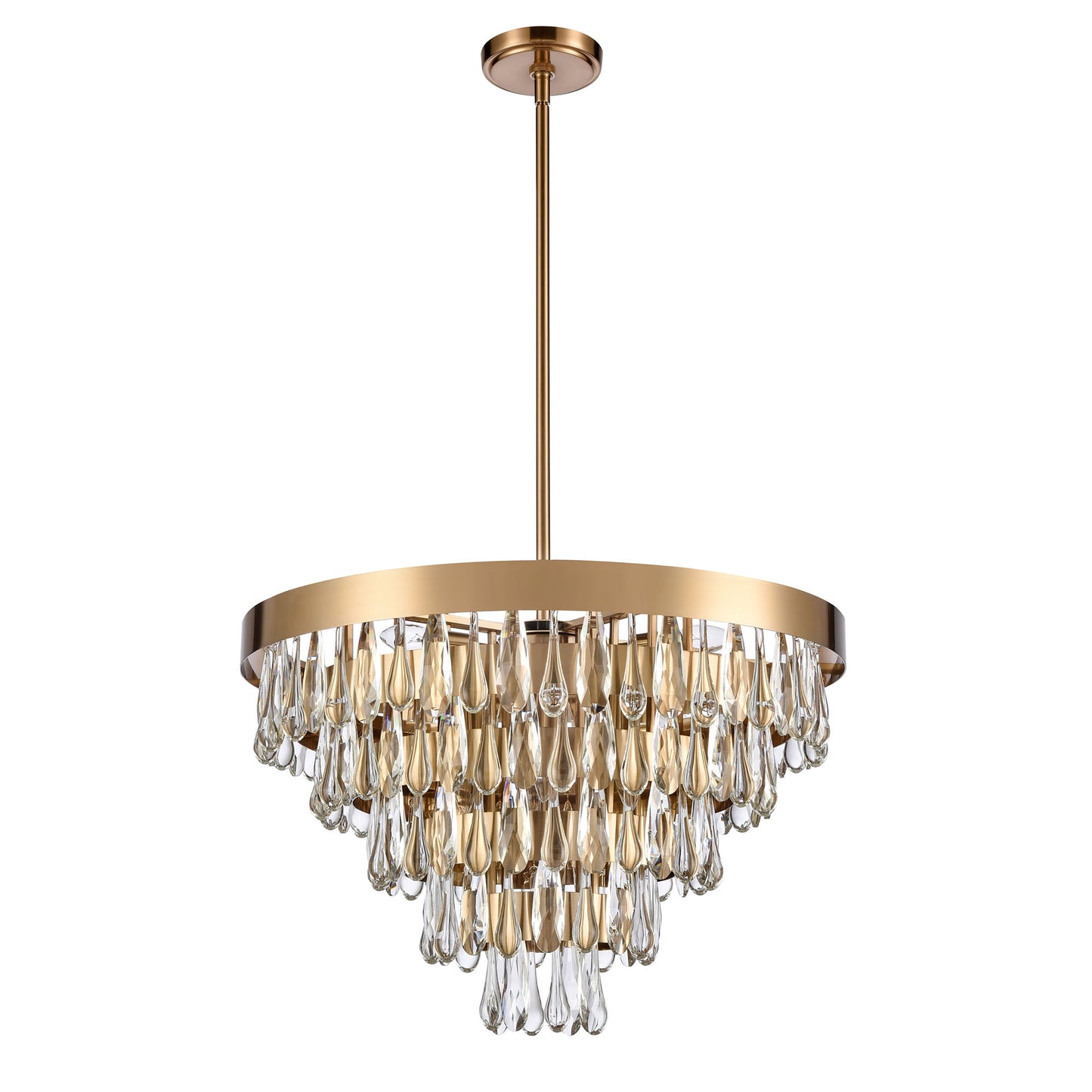 63228/9 - Goldbrier 25.75'' Wide 9-Light Chandelier - Clear