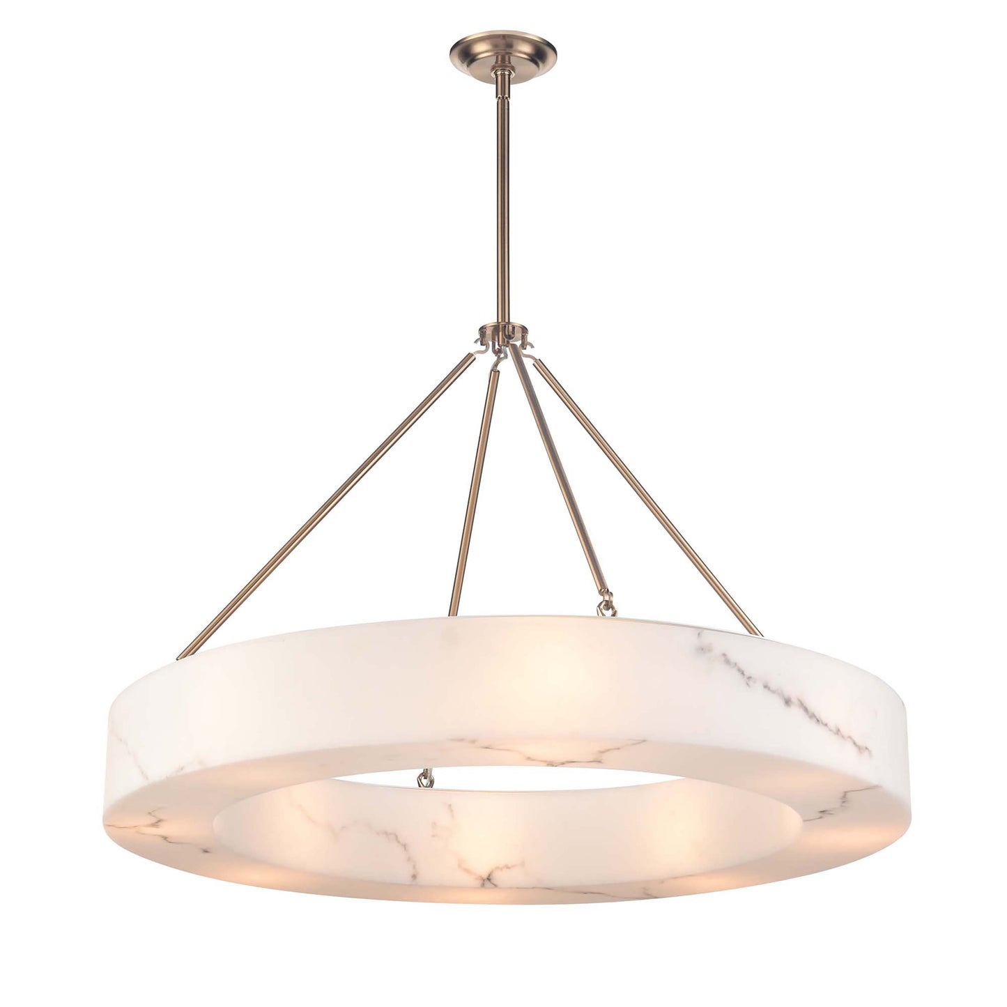 63292/8 - Chamblin 35.25'' Wide 8-Light Pendant - Faux Alabaster