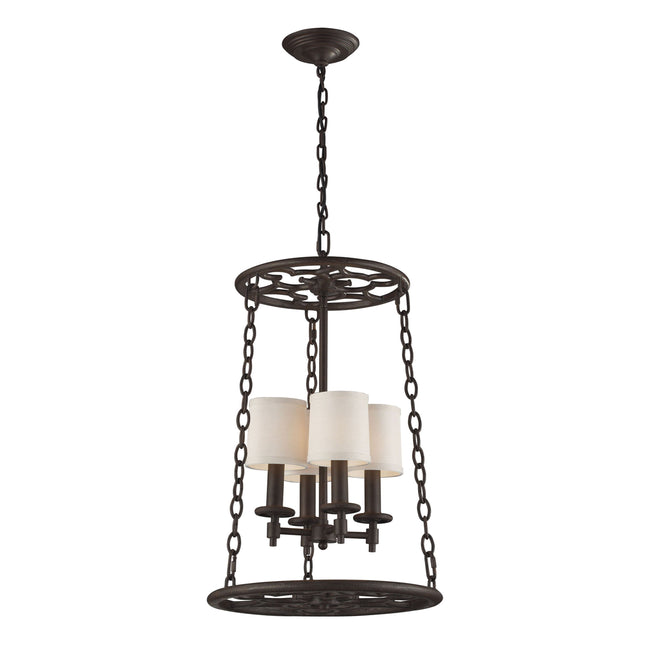 65116-4 - Ironton 18'' Wide 4-Light Chandelier - Vintage Rust