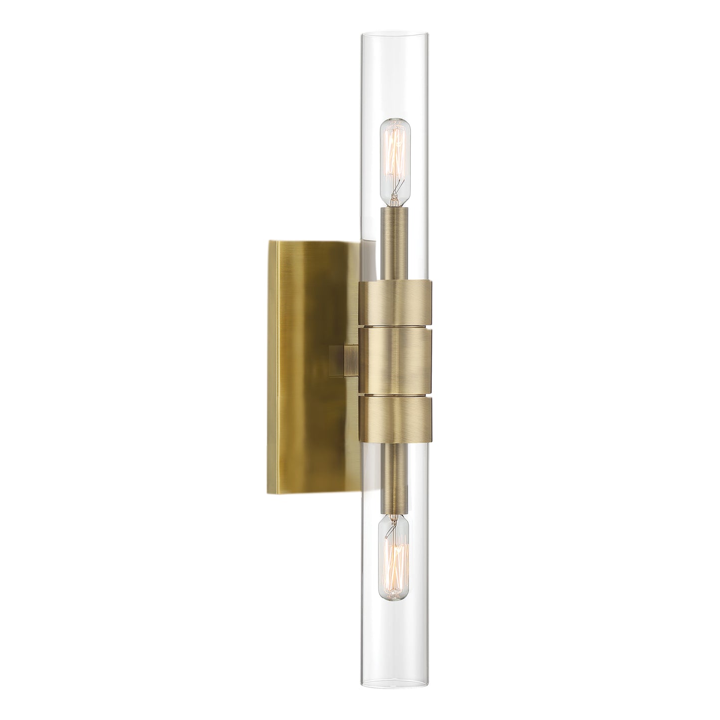 6512-AN-CL - Rohe Wall Sconce - Aged Brass