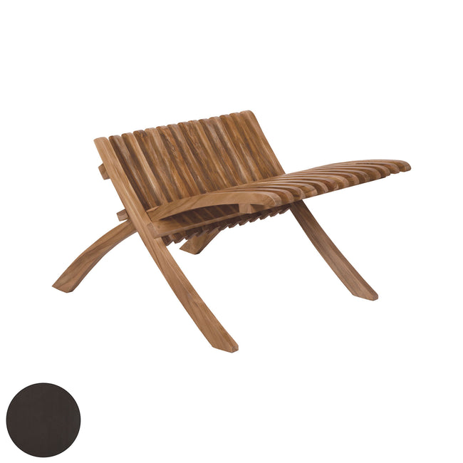 6517515AS - Teak Outdoor Folding Footrest