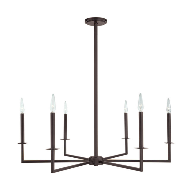 6521-BR-CA - Ray Chandelier - Bronze