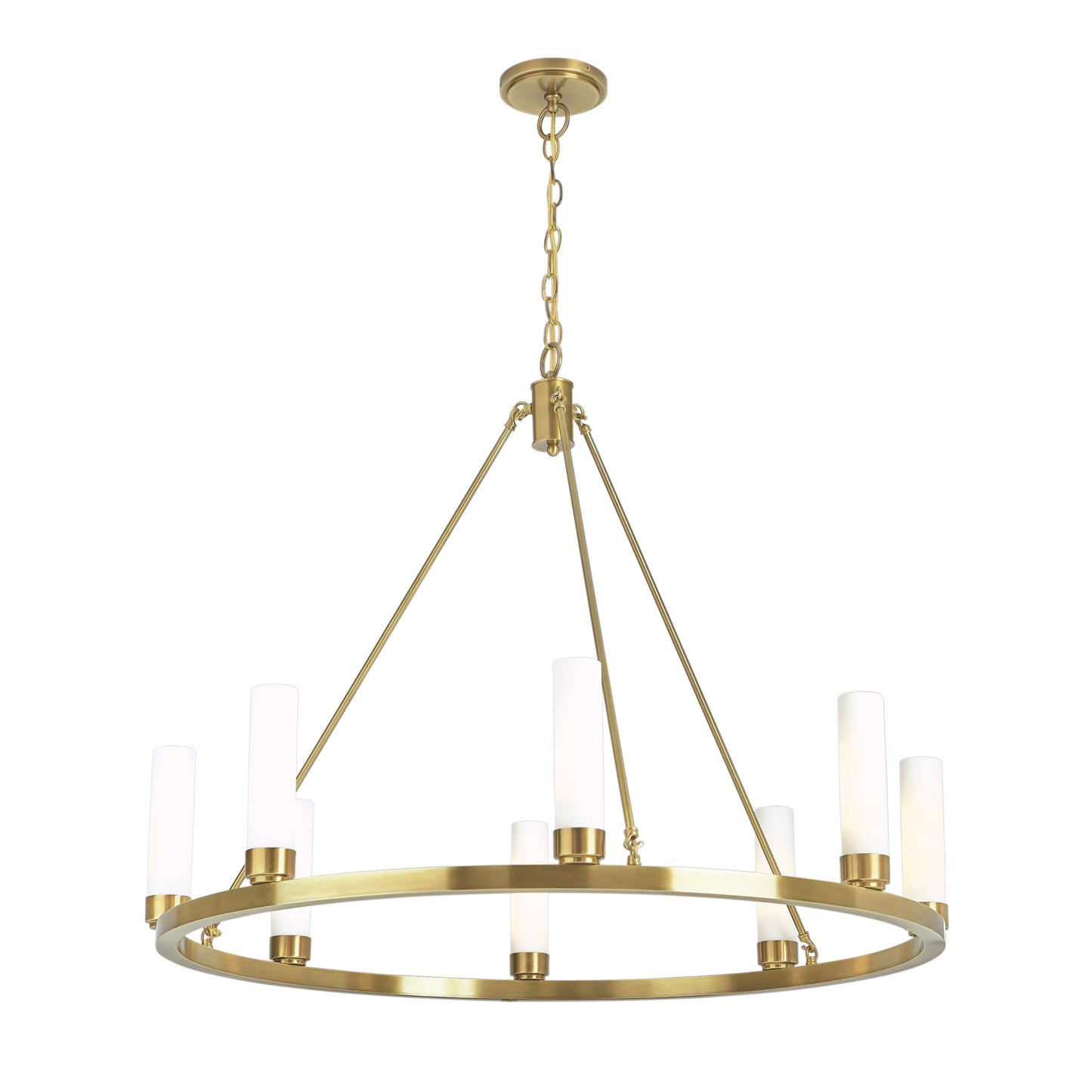 6526-AG-MO - Martin Chandelier - Aged Brass