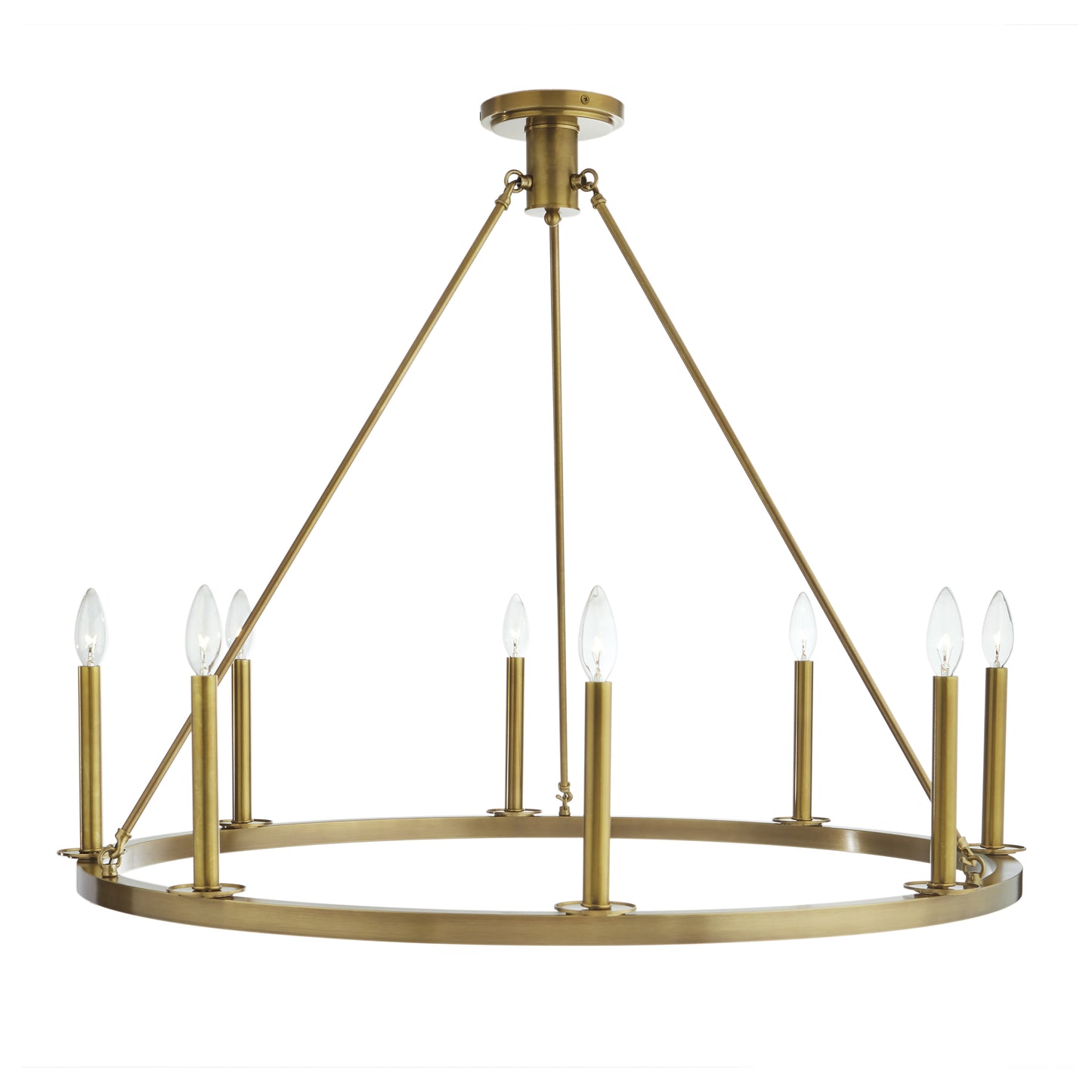 6526-AG-NG - Martin Chandelier - Aged Brass