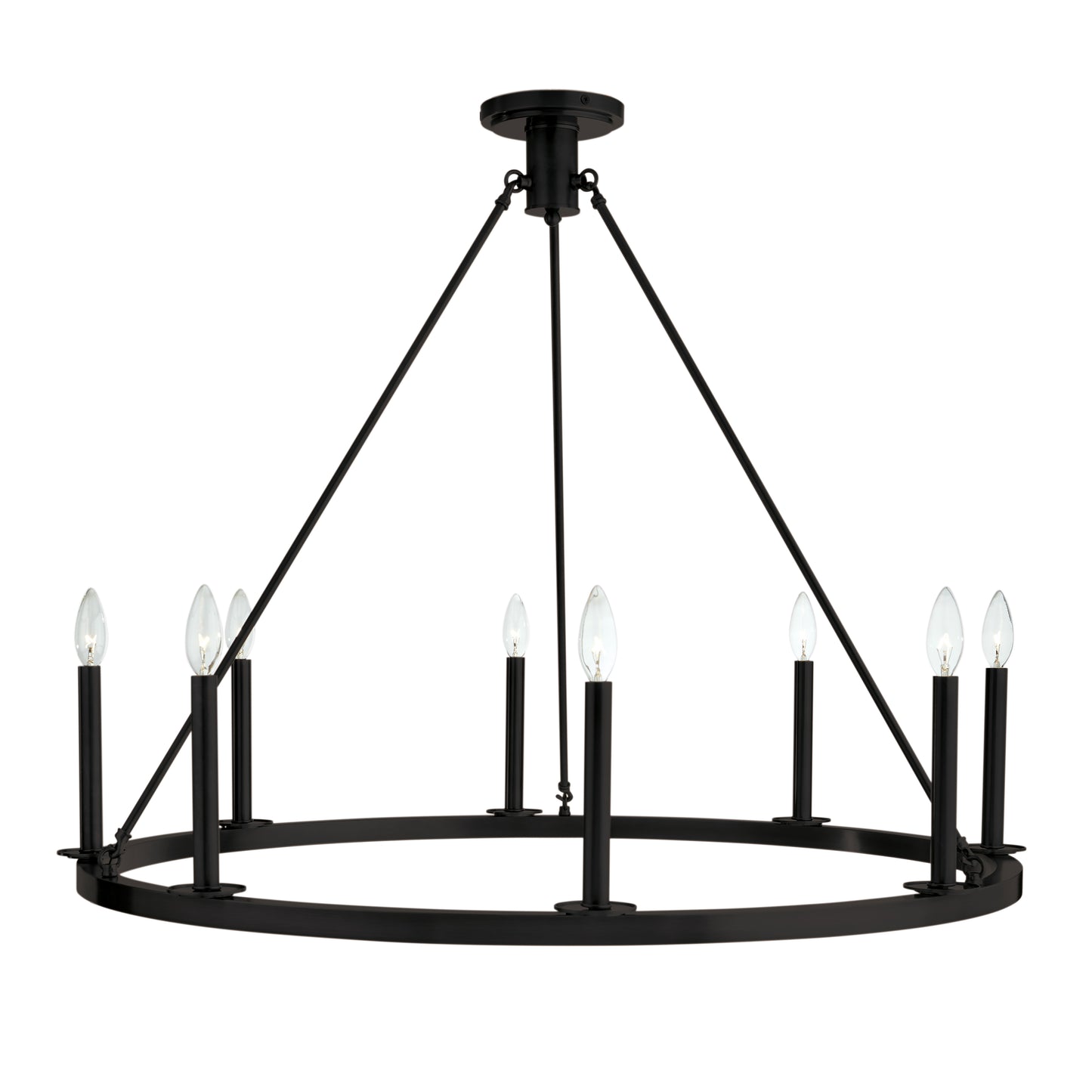 6526-MB-NG - Martin Chandelier - Matte Black