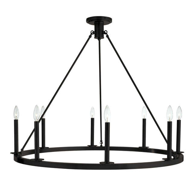 6526-MB-NG - Martin Chandelier - Matte Black