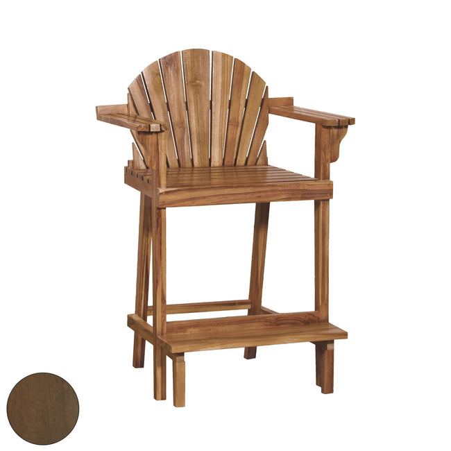 6617501BU - Lifeguard Counter Stool in Burnt Umber