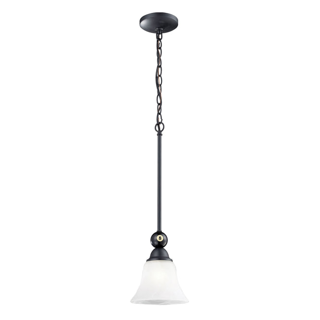 66202-1 - Designer Classics 7'' Wide 1-Light Mini Pendant - Matte Black