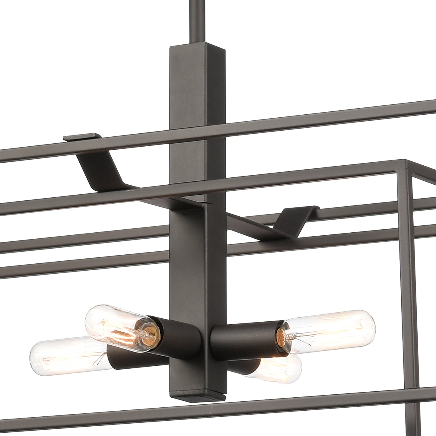 66286/8 - Kinsley 38'' Wide 8-Light Linear Chandelier - Oil Rubbed Bronze