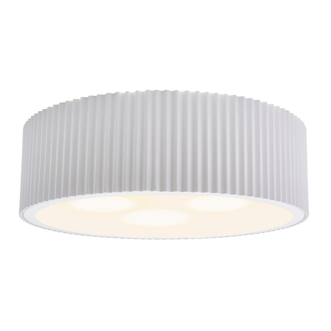 66429/3 - Brendon 17'' Wide 3-Light Flush Mount - Matte White