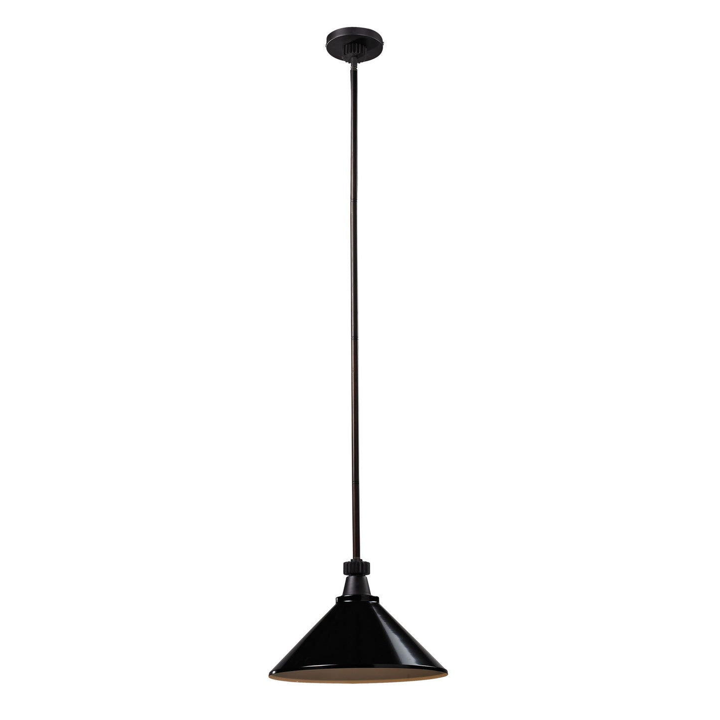 66480-1 - Boulton 14'' Wide 1-Light Pendant - Oiled Bronze