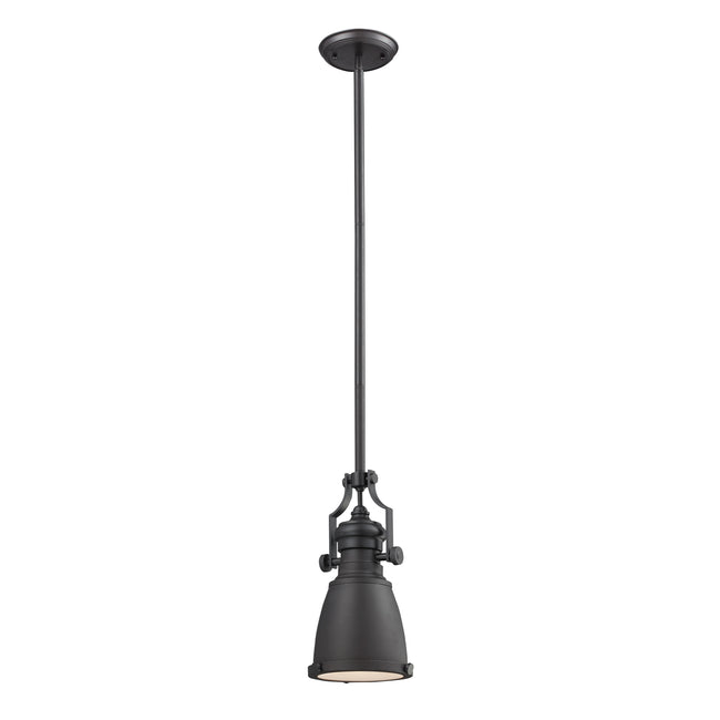 66634-1 - Chadwick 8'' Wide 1-Light Mini Pendant - Matte Black