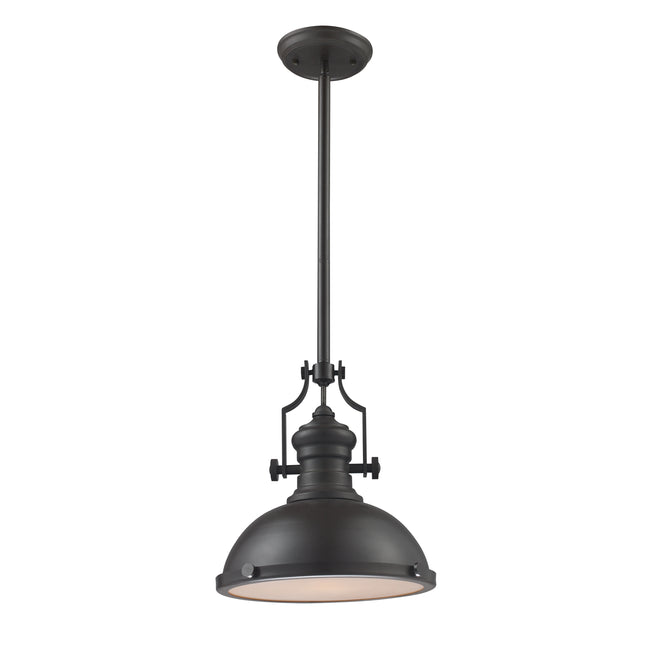 66636-1 - Chadwick 13'' Wide 1-Light Pendant - Matte Black