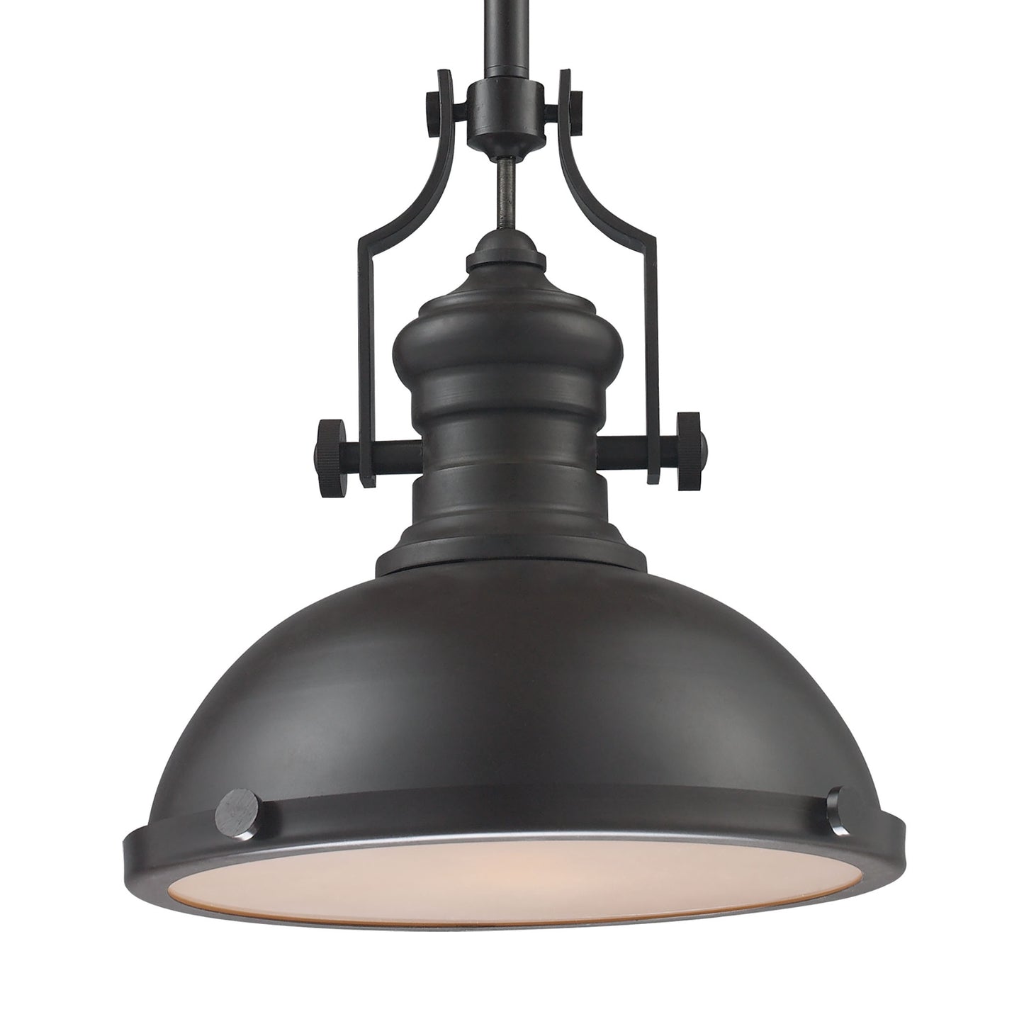 66636-1 - Chadwick 13'' Wide 1-Light Pendant - Matte Black