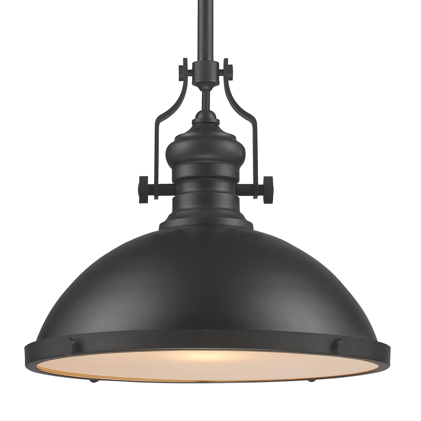 66637-1 - Chadwick 17'' Wide 1-Light Pendant - Matte Black