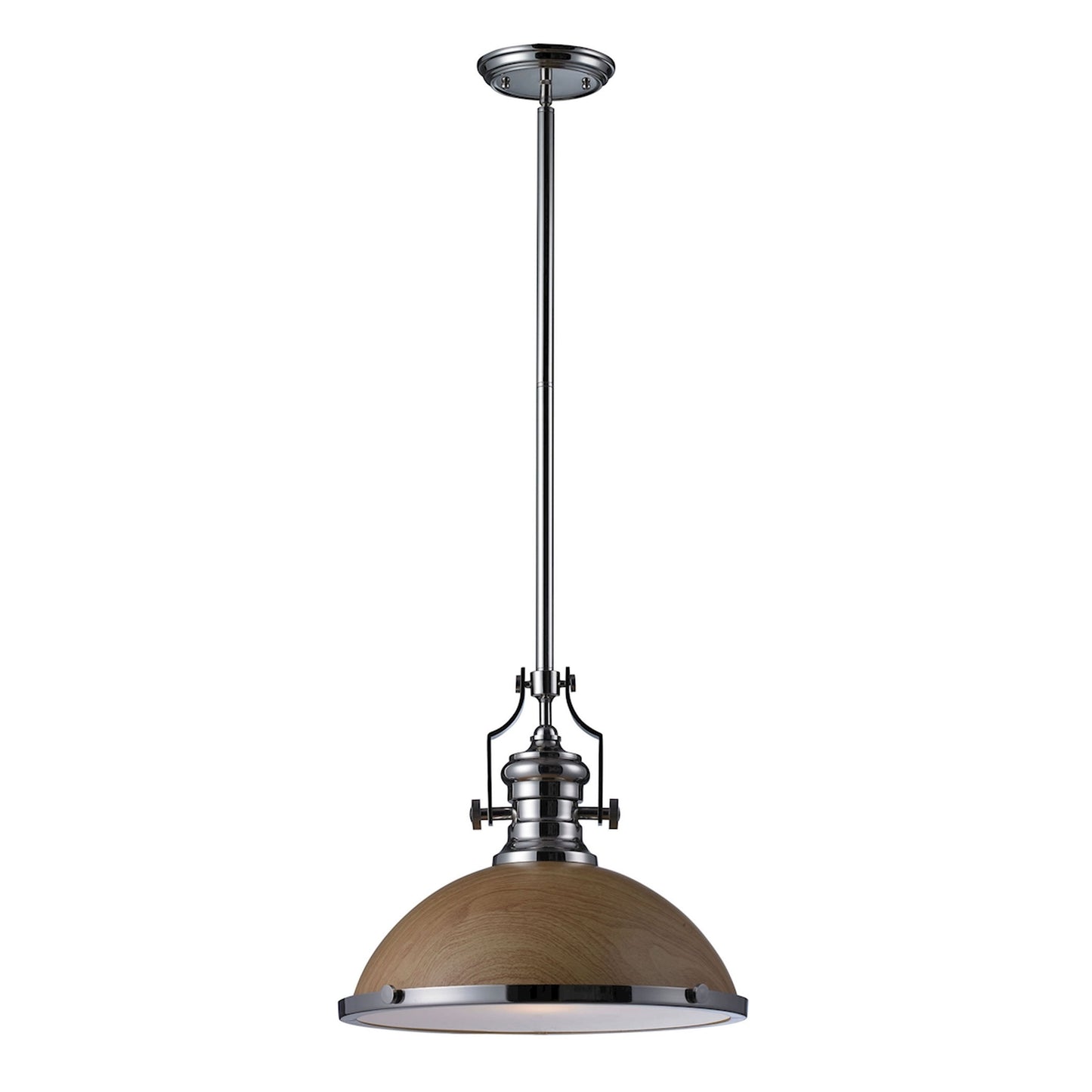 66664-1 - Chadwick 1-Light Pendant in Polished Nickel