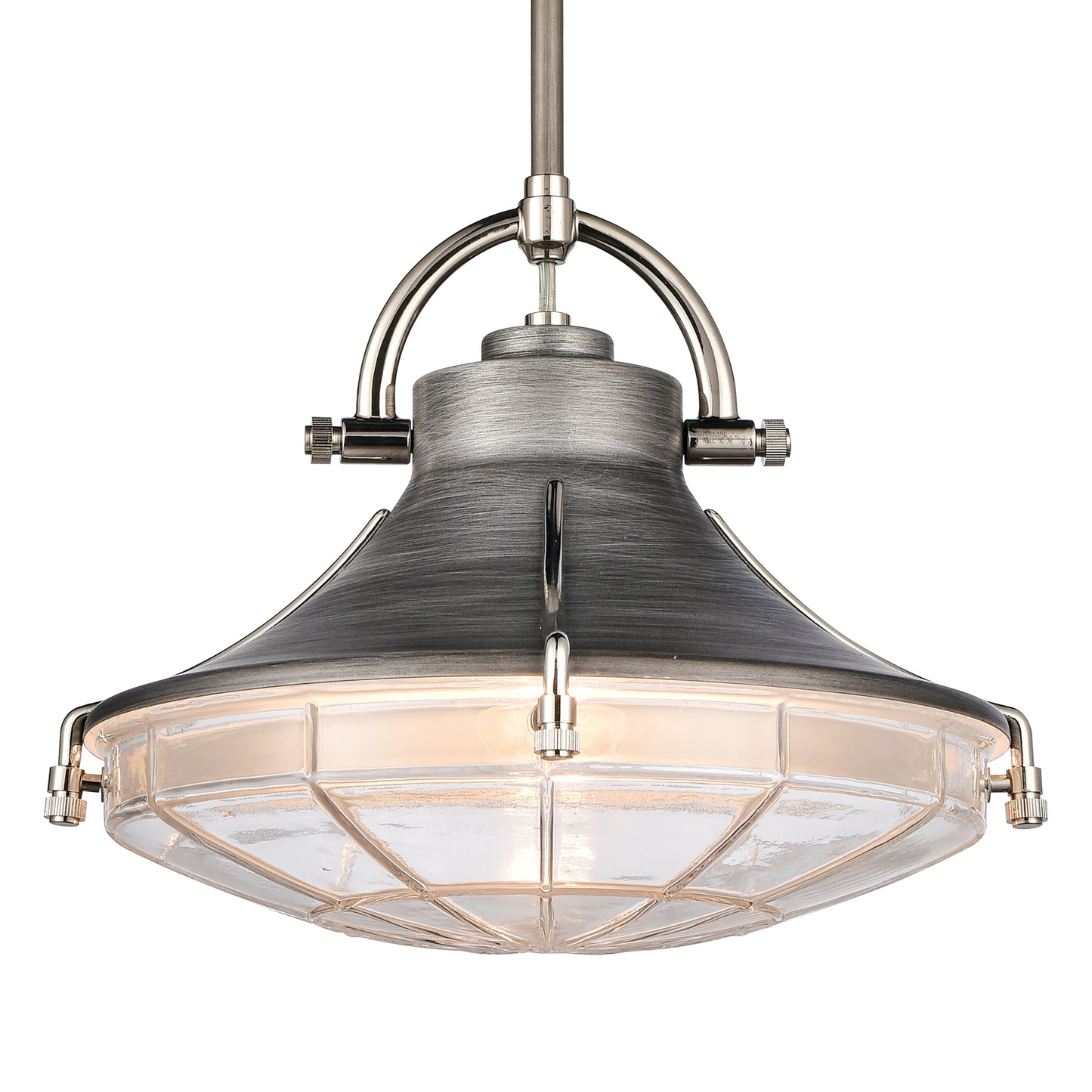 67766/1 - Urbanite 13'' Wide 1-Light Pendant - Weathered Zinc