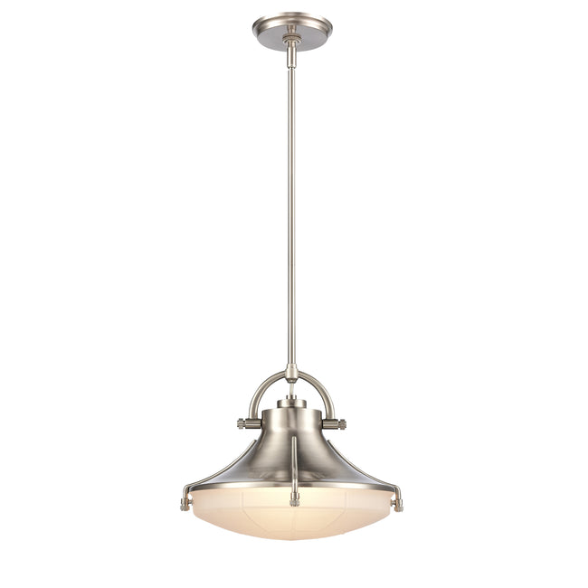 67786/1 - Urbanite 13'' Wide 1-Light Pendant - Satin Nickel