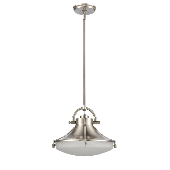 67786/1 - Urbanite 13'' Wide 1-Light Pendant - Satin Nickel