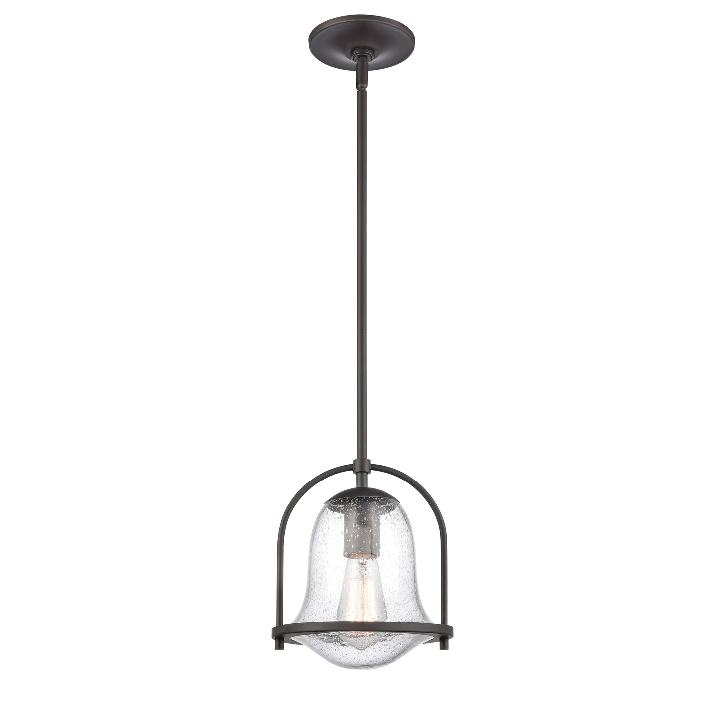 67845/1 - Connection 8'' Wide 1-Light Mini Pendant - Oil Rubbed Bronze