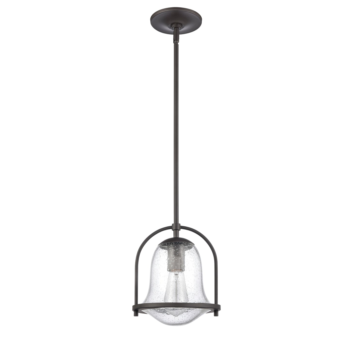 67845/1 - Connection 8'' Wide 1-Light Mini Pendant - Oil Rubbed Bronze