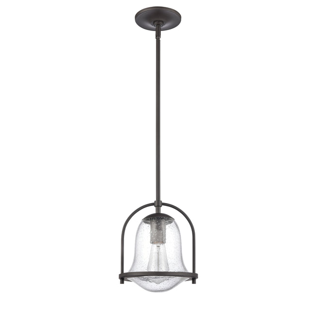 67845/1 - Connection 8'' Wide 1-Light Mini Pendant - Oil Rubbed Bronze