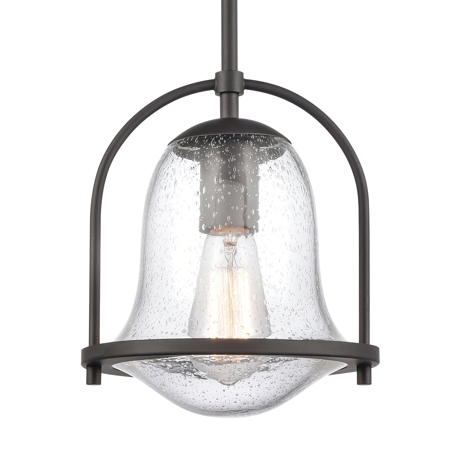 67845/1 - Connection 8'' Wide 1-Light Mini Pendant - Oil Rubbed Bronze