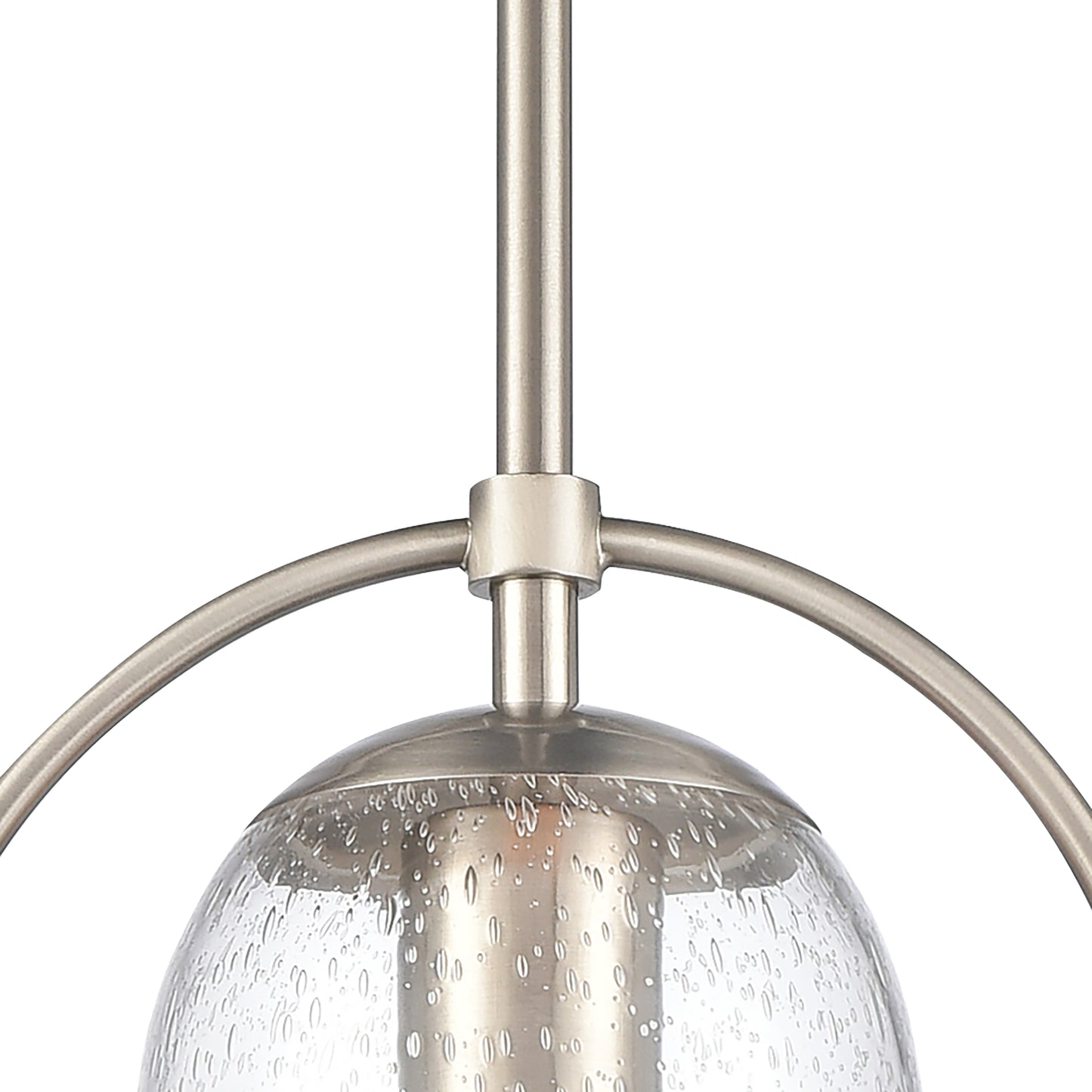 67855/1 - Connection 8'' Wide 1-Light Mini Pendant - Satin Nickel