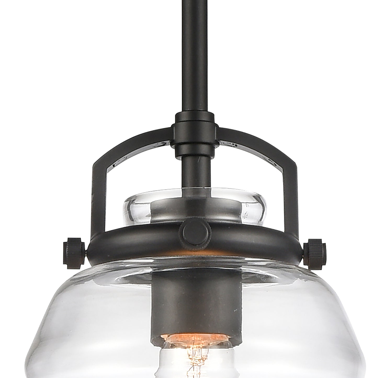 67875/1 - Current 8'' Wide 1-Light Pendant - Matte Black