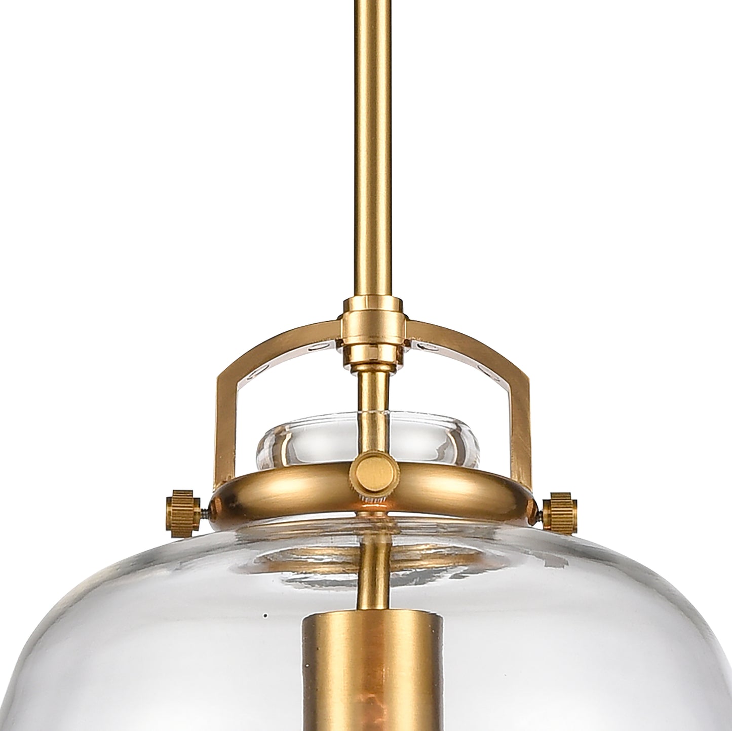 67886/1 - Current 12'' Wide 1-Light Pendant - Satin Brass