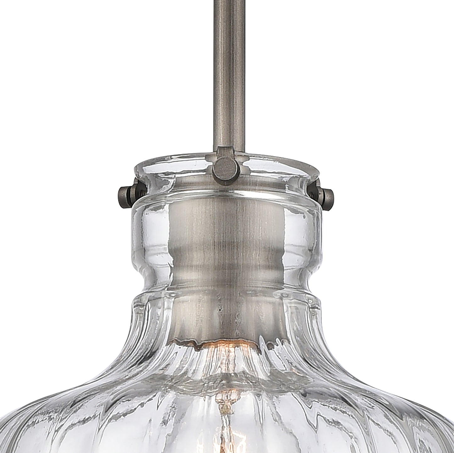 67905/1 - Orinoco 8'' Wide 1-Light Mini Pendant - Weathered Zinc