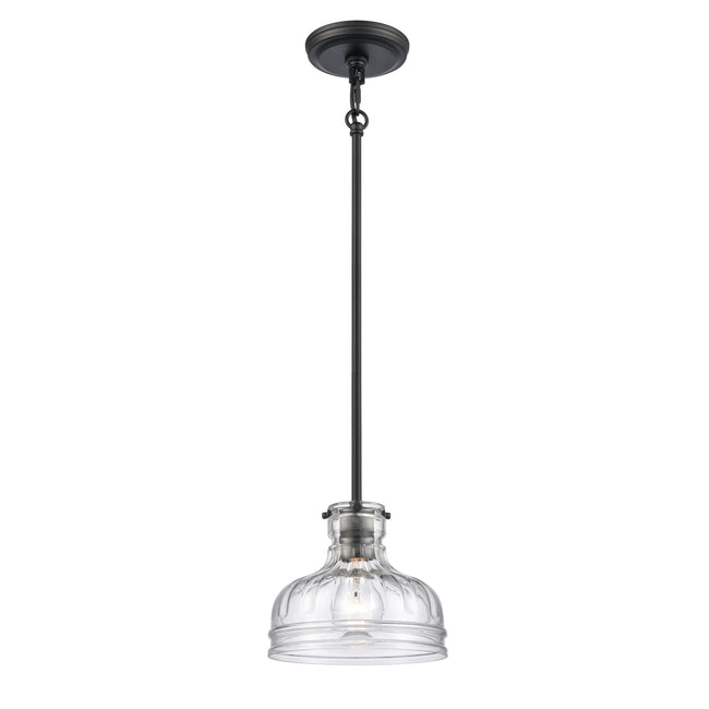 67915/1 - Orinoco 8'' Wide 1-Light Mini Pendant - Matte Black