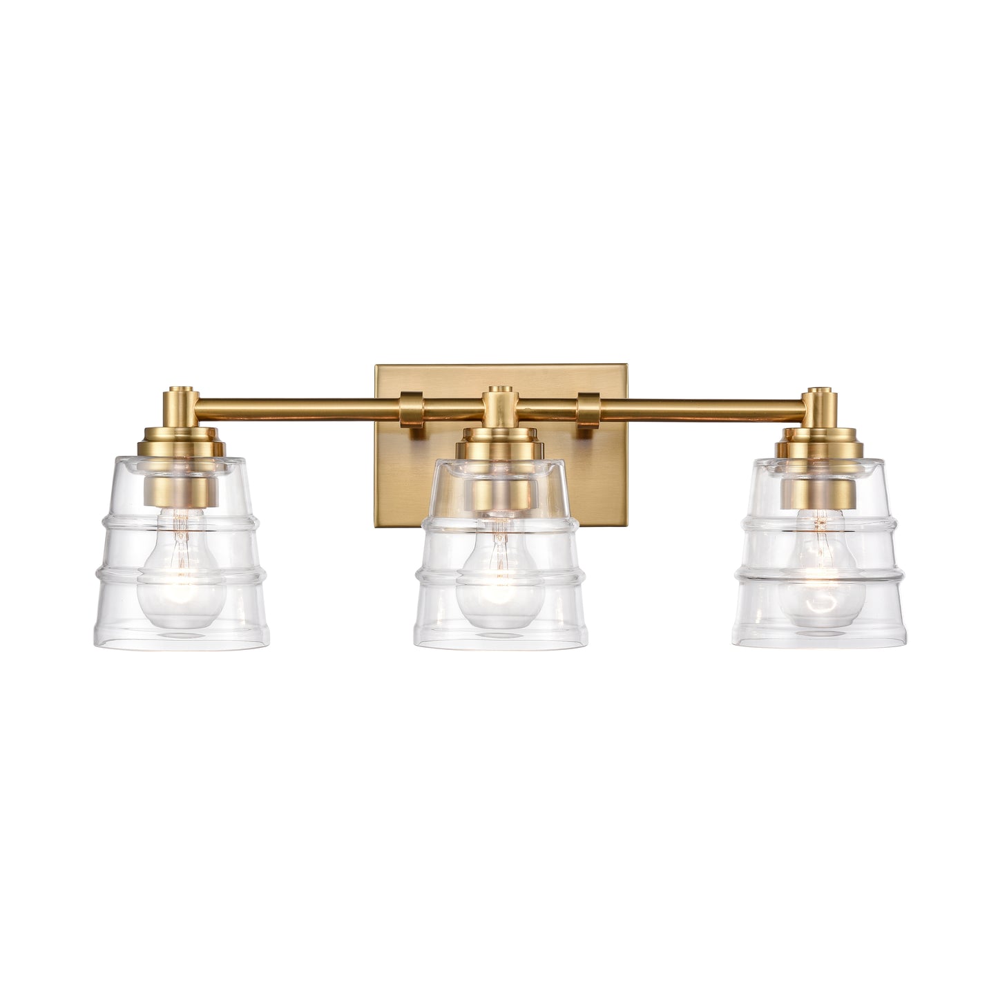 67972/3 - Pulsate 21.5'' Wide 3-Light Vanity Light - Satin Brass