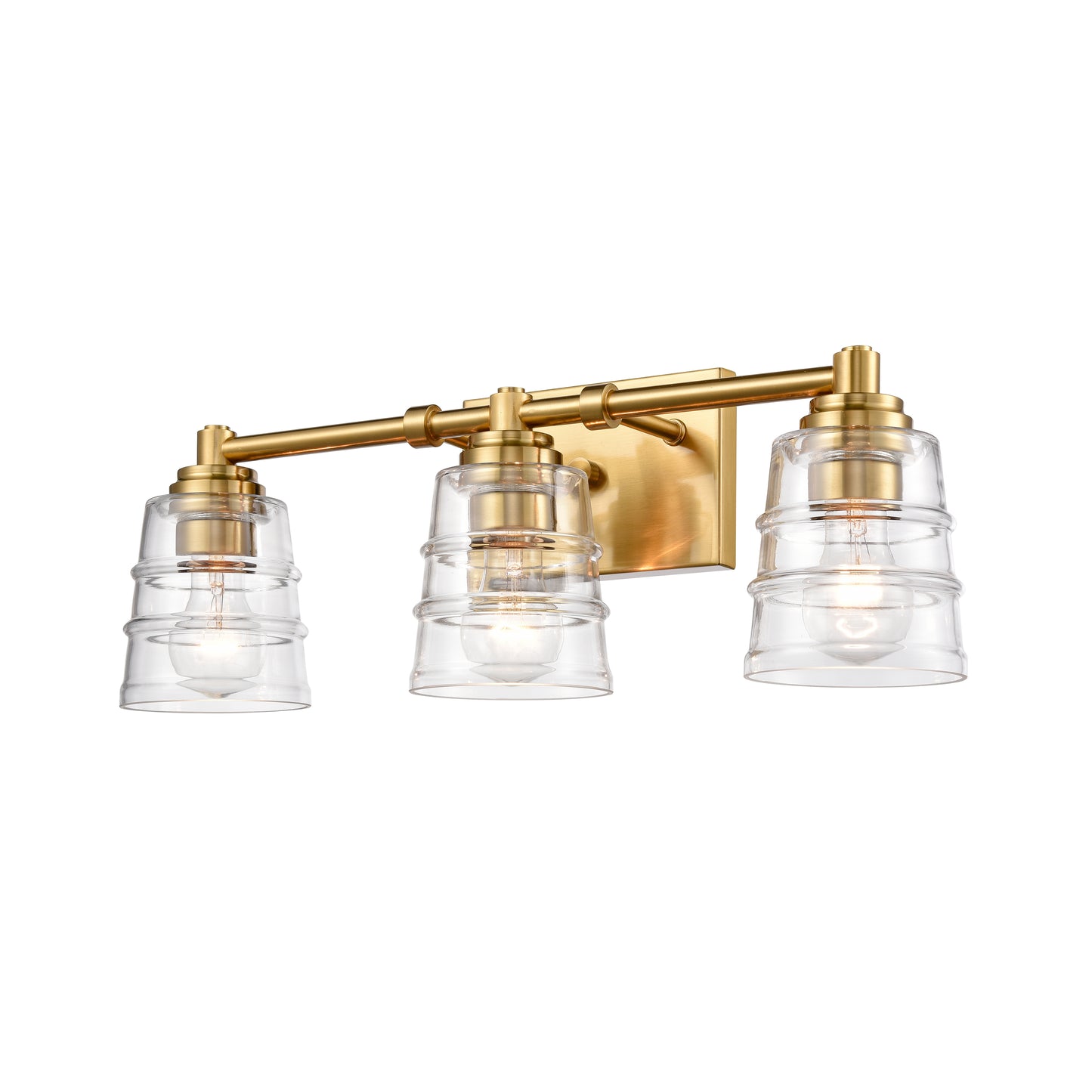 67972/3 - Pulsate 21.5'' Wide 3-Light Vanity Light - Satin Brass